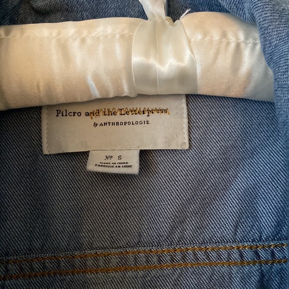 Anthro denim Jacket- made by Pilcro and the Letterpress - Picture 2 of 9